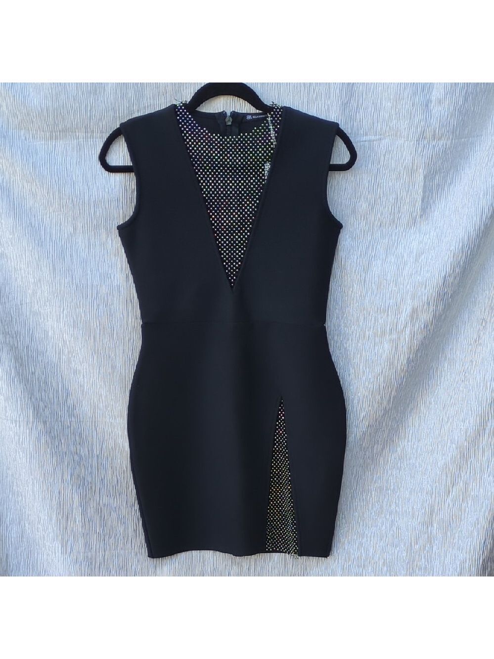 Bella Barnett Black Mini Dress Large - Picture 5 of 12